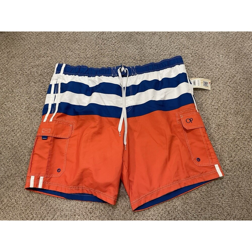 OP Ocean Pacific Men’s Board Shorts Swim Trunks Mesh Lined 3XL New!